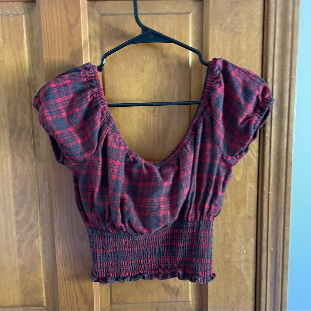 plaid top - Picture 2 of 4